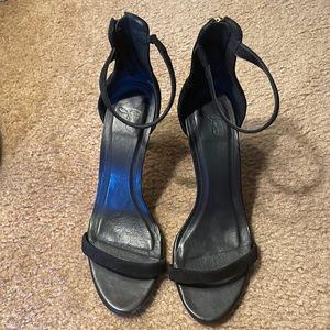 Joie Black Suede Heel Sandals